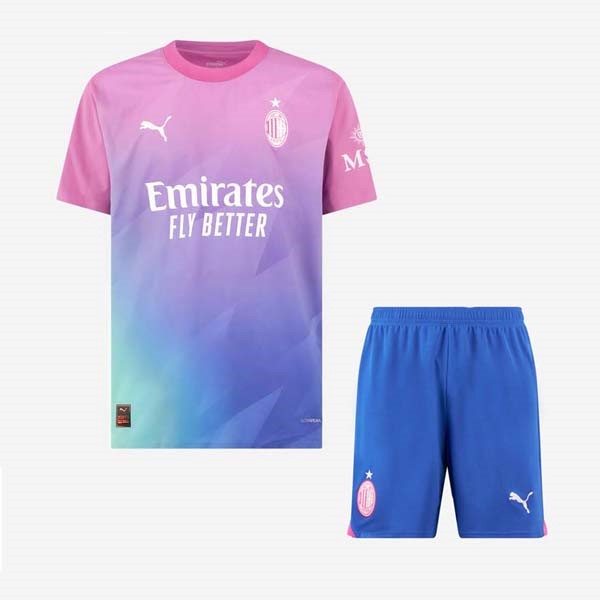 Trikot AC Milan Ausweich Kinder 2023-24